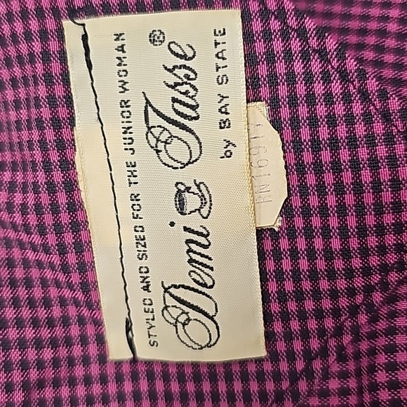 Vintage Demi Tasse dress Union made ILGU see measurements for sizing. - Picture 8 of 15